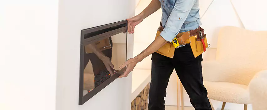 Metal Fireplace Installation in Westerville, Ohio